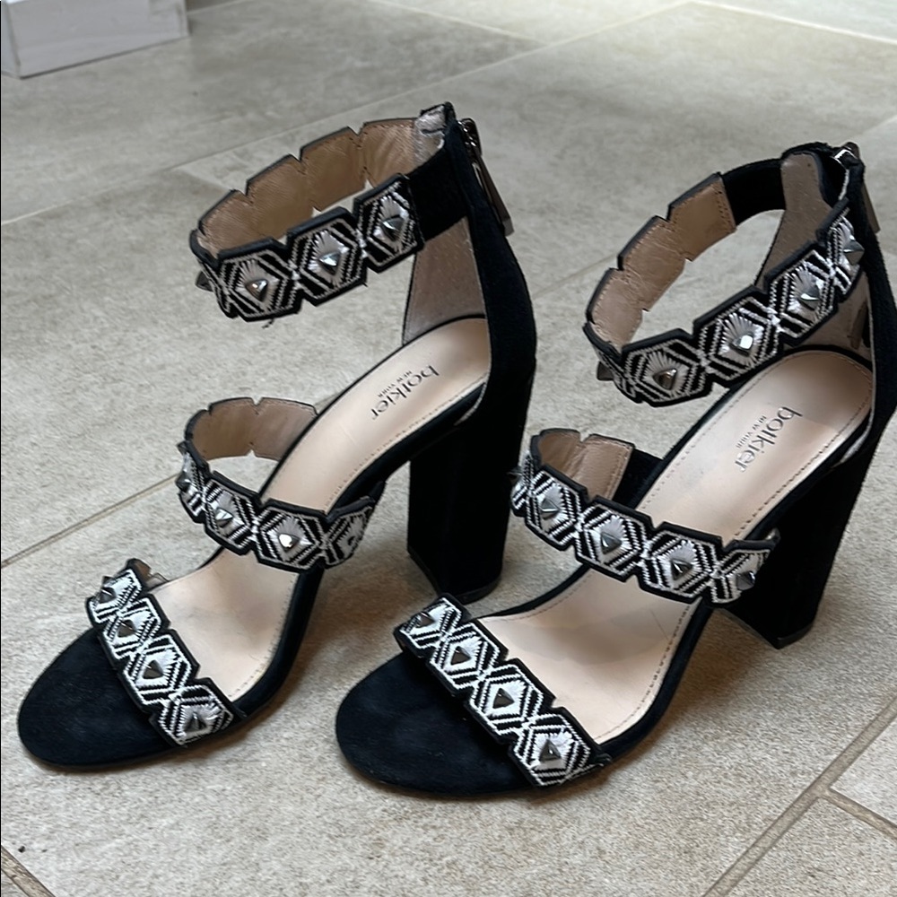 Black and White Women's Sandals